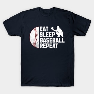 Eat  Sleep Baseball Repeat T-Shirt